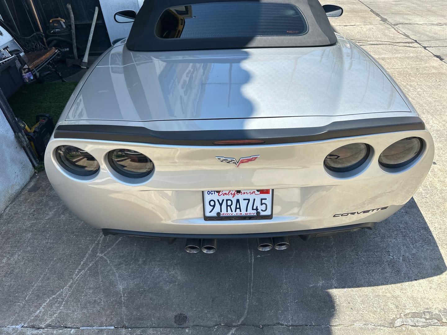 Customer photo review of Corvette C6 ZR1 DRY CARBON FIBER Conversion Rear Trunk Spoiler