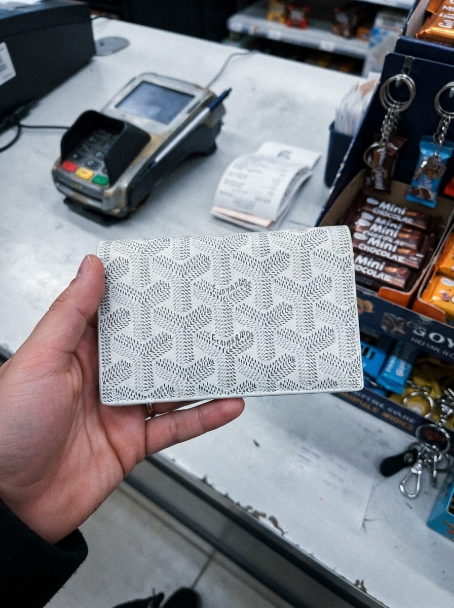 Customer photo review of Honoré Chevron Card Wallet