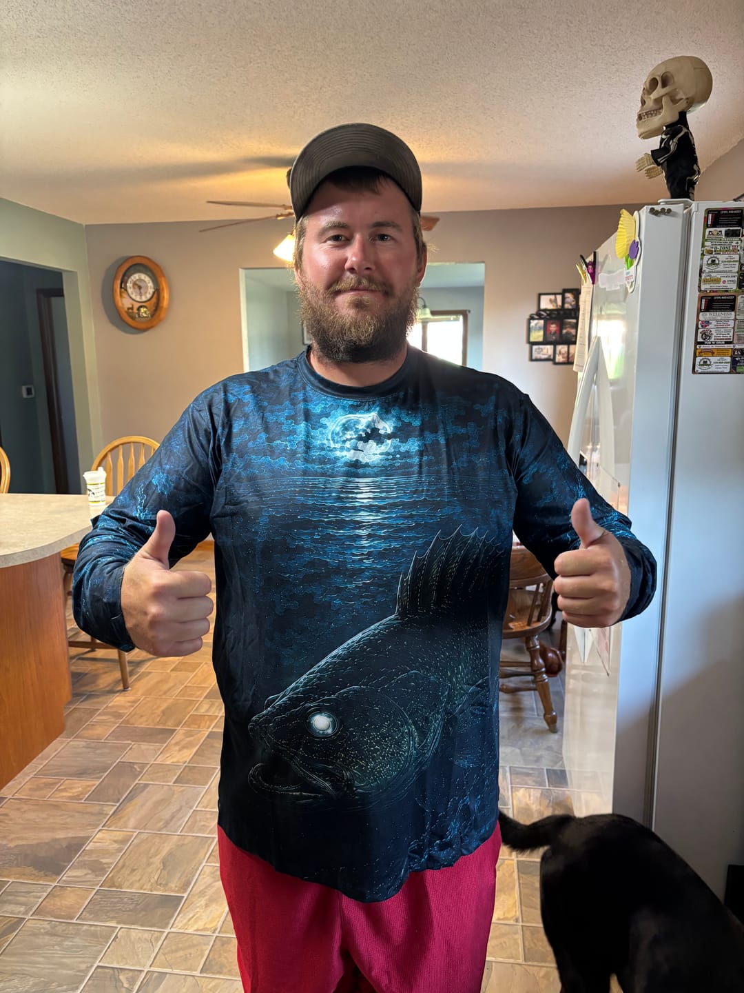 Customer photo review of Performance Fishing Long Sleeve - Moonlit Eye Walleye - TBT227