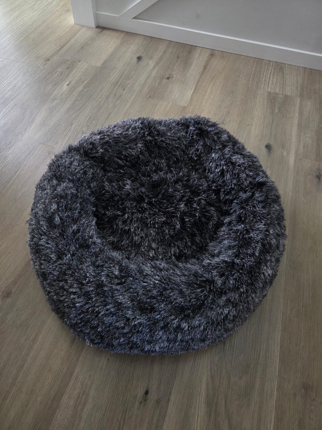 Customer photo review of Calming Pet Bed with Removable Cover