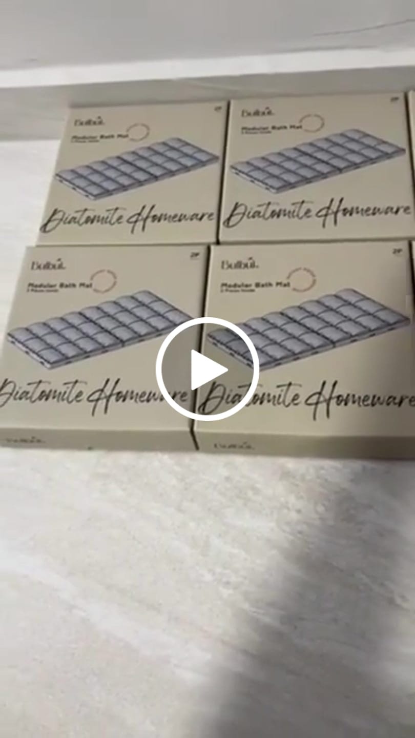 Customer video review of Diatomite Modular Bath Mat