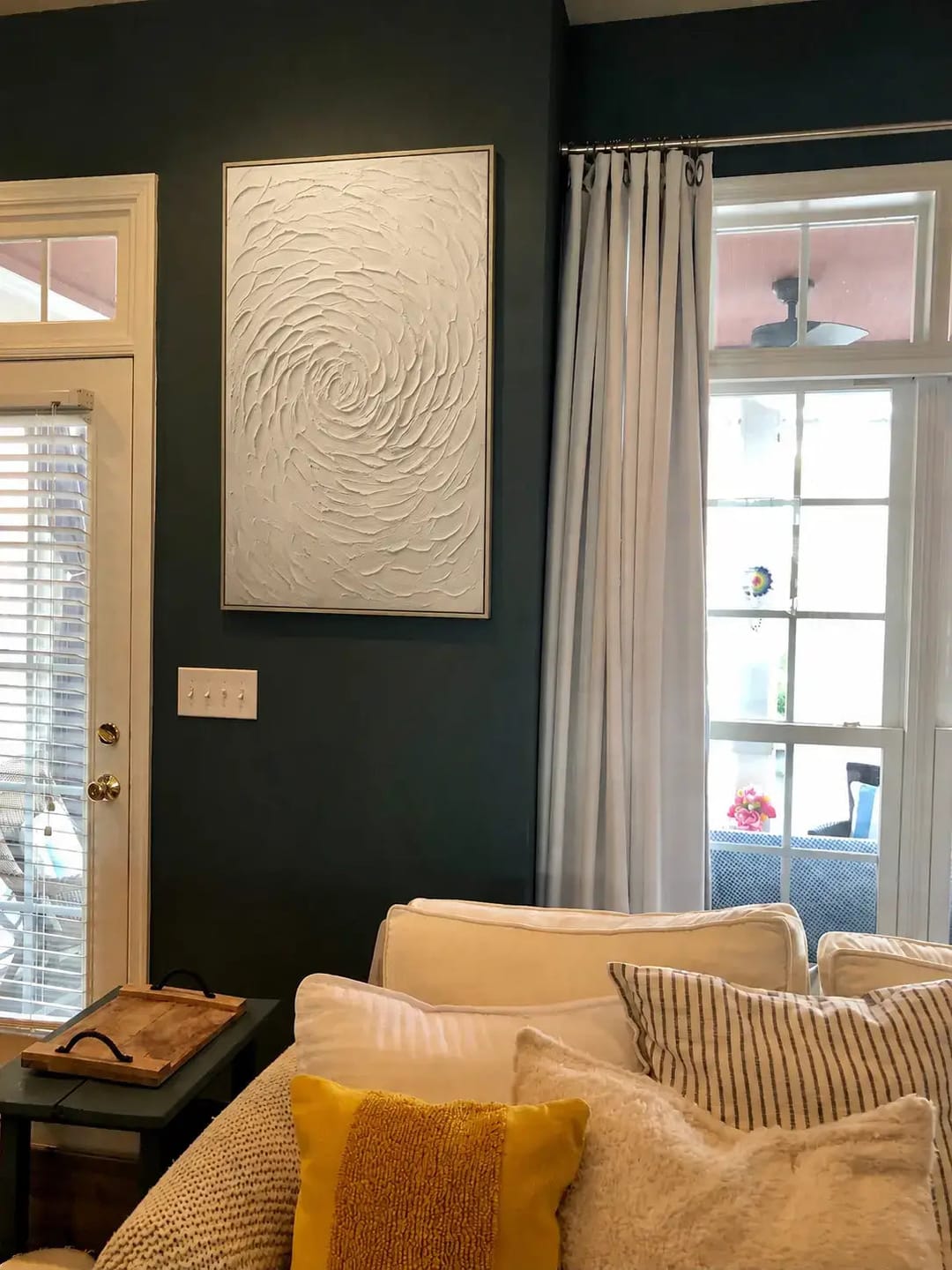 Customer photo review of White Gyre Wabi Sabi Painting
