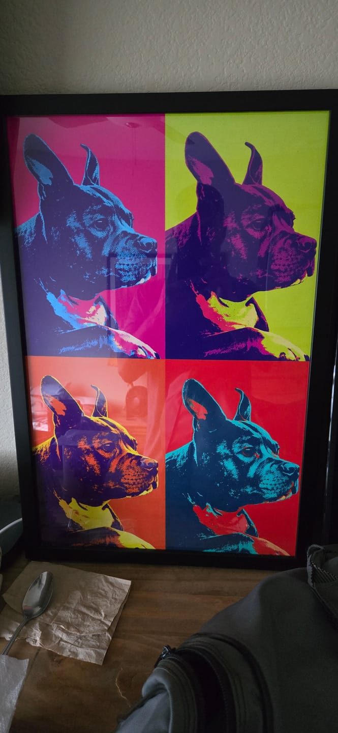 Customer photo review of Color Squares - Personalized Poster