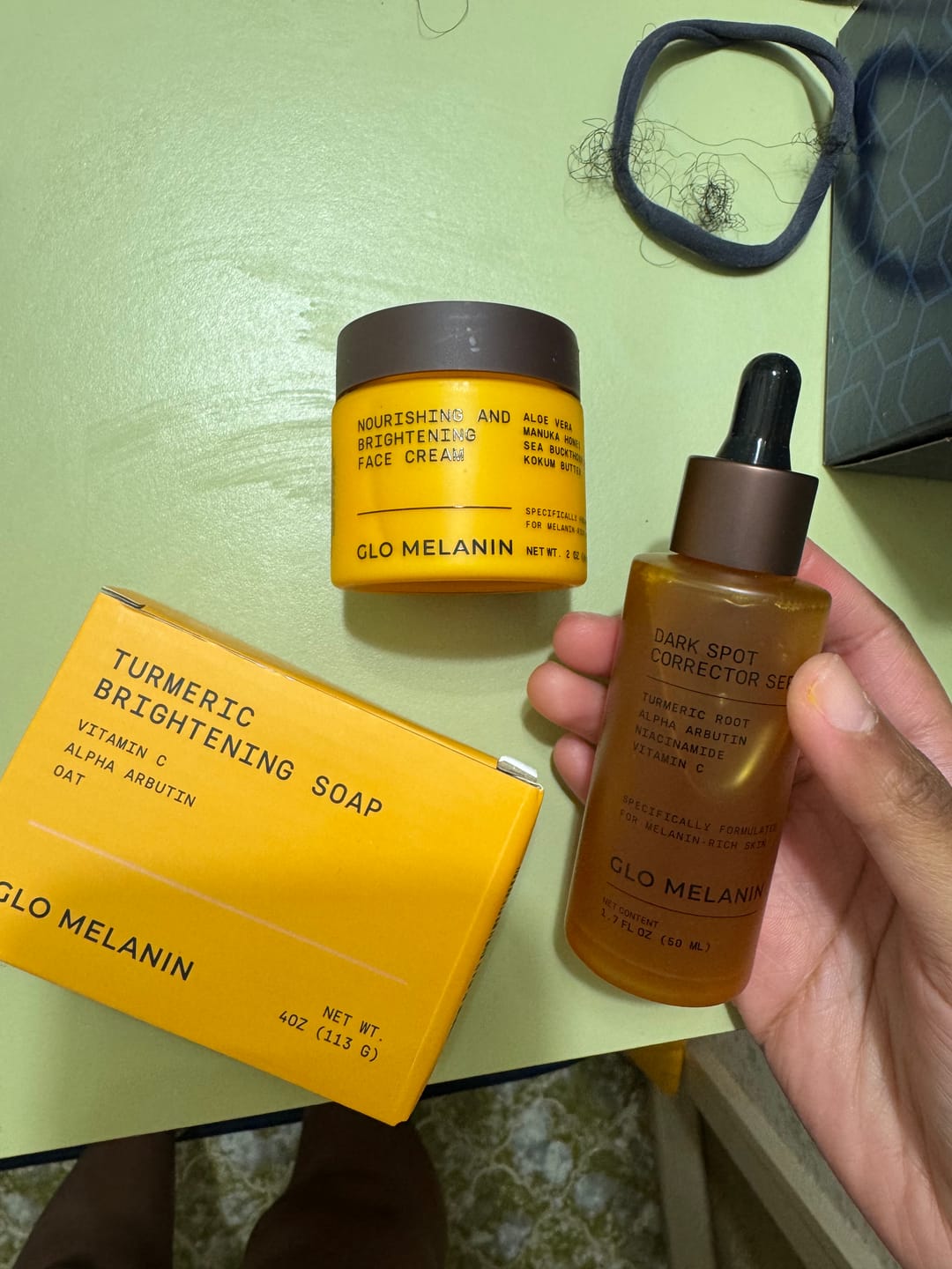 Customer photo review of Glass Skin Face Kit