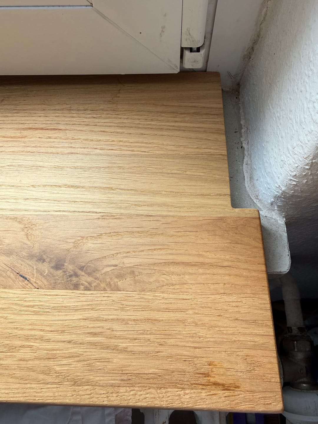 Customer photo review of Aufsatzfensterbank Eiche