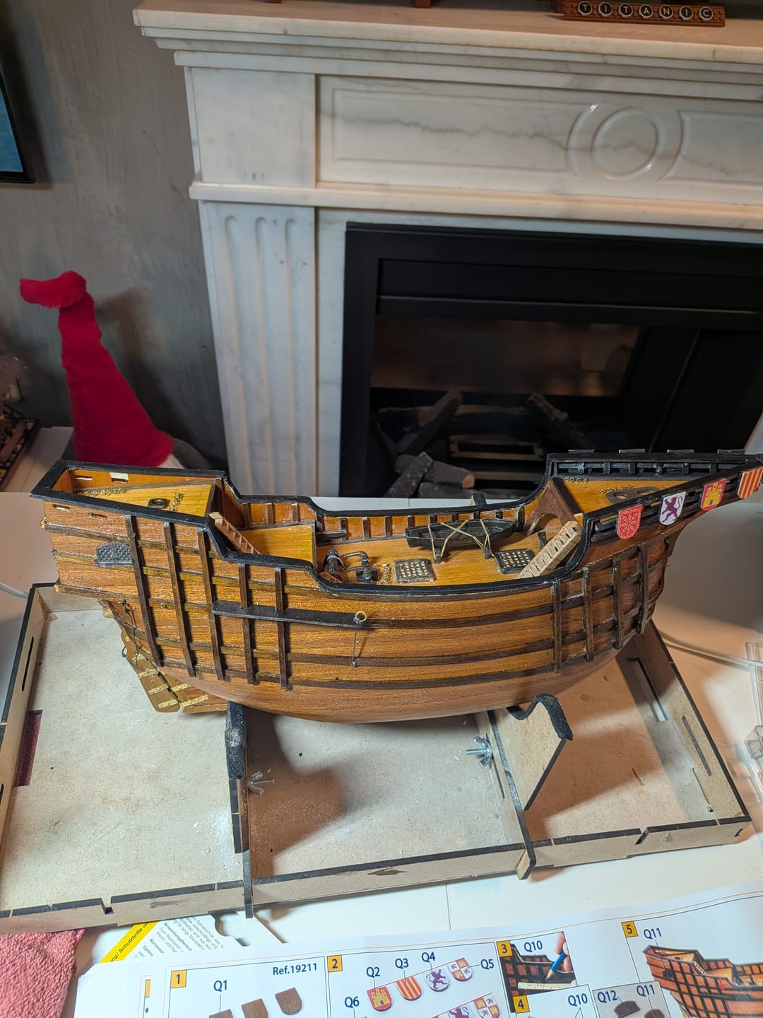Customer photo review of Maqueta Barco Santa María Starter Pack