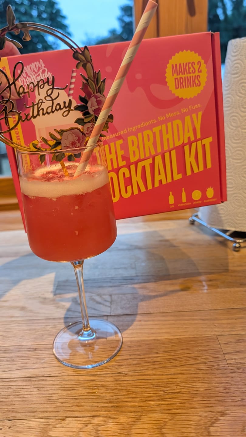 Customer photo review of Birthday Cocktail Kit