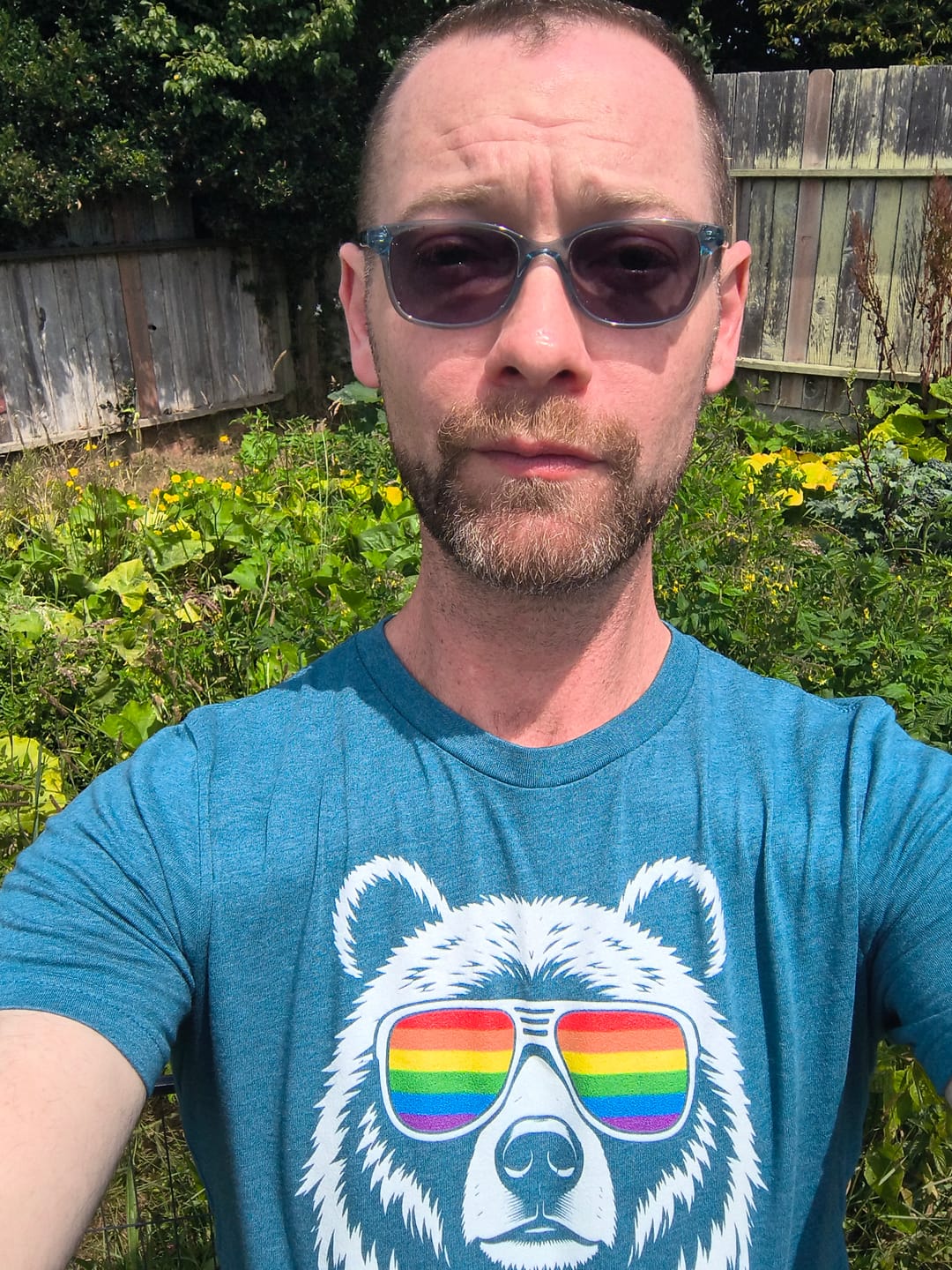 Customer photo review of Bear Gay Unisex T-Shirt