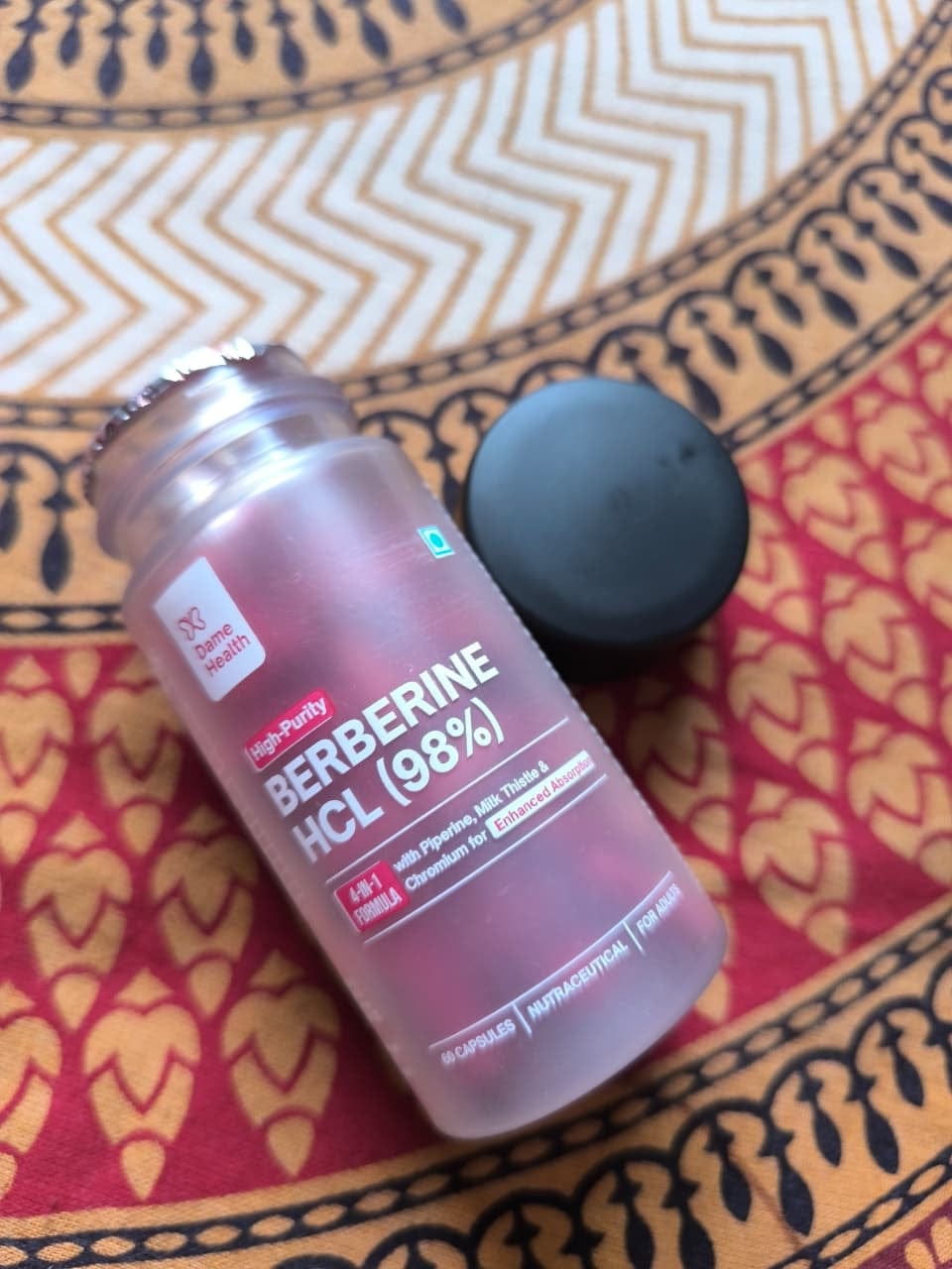 Customer photo review of Berberine HCL 98% + Milk Thistle |  Complete Metabolic Support | Gynac-Formulated