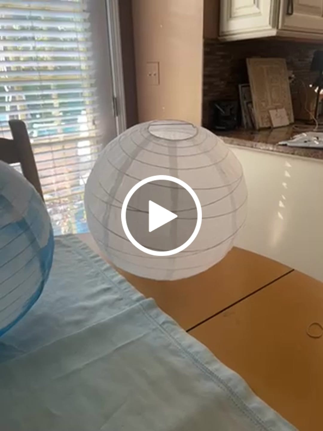 Customer video review of 5-PACK 14" Crisscross Ribbed White Shimmering Nylon Lantern, Durable, Hanging
