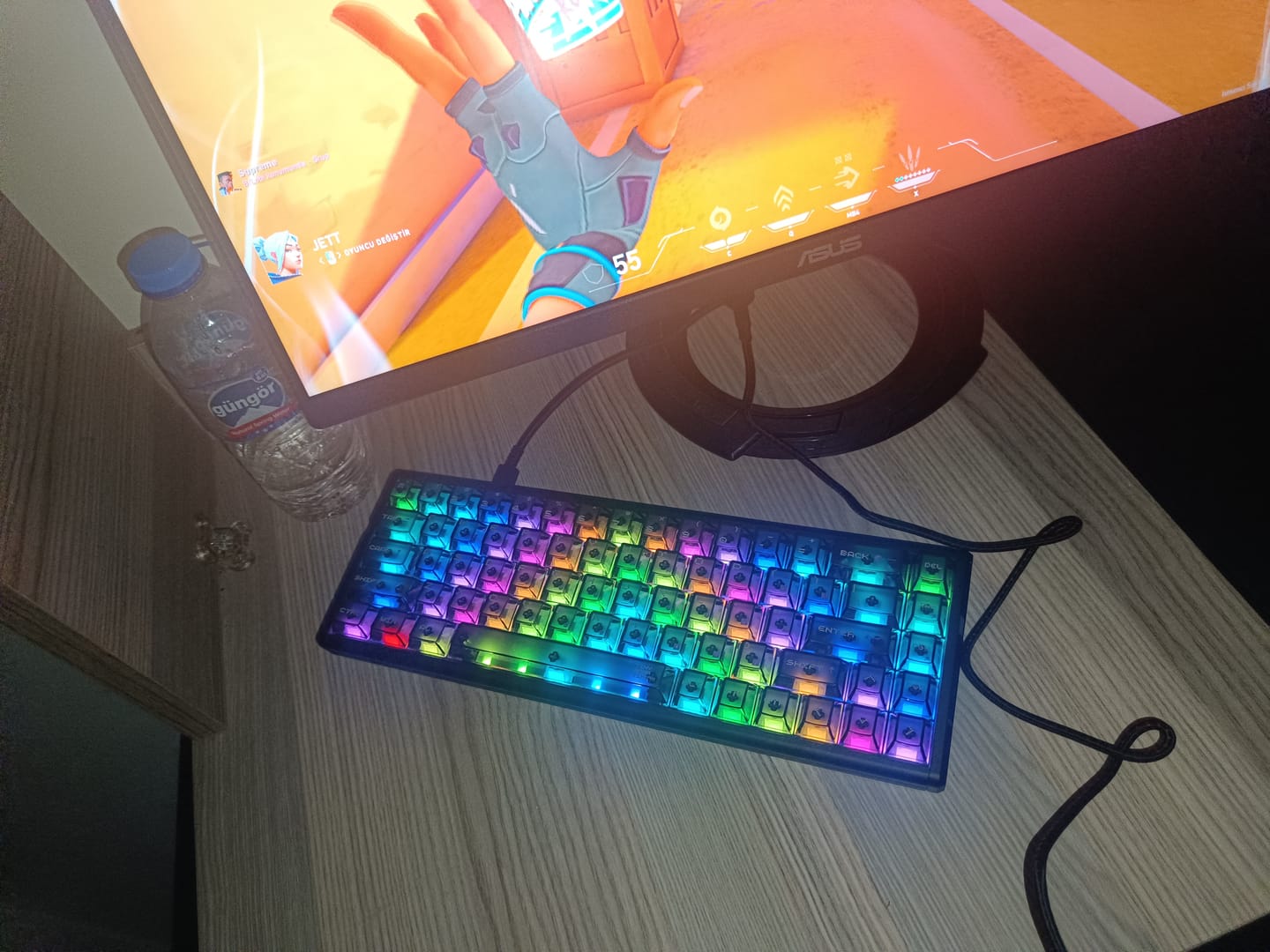 Customer photo review of ATK RS6+ Alüminyum Klavye (Manyetik Switch / HE)