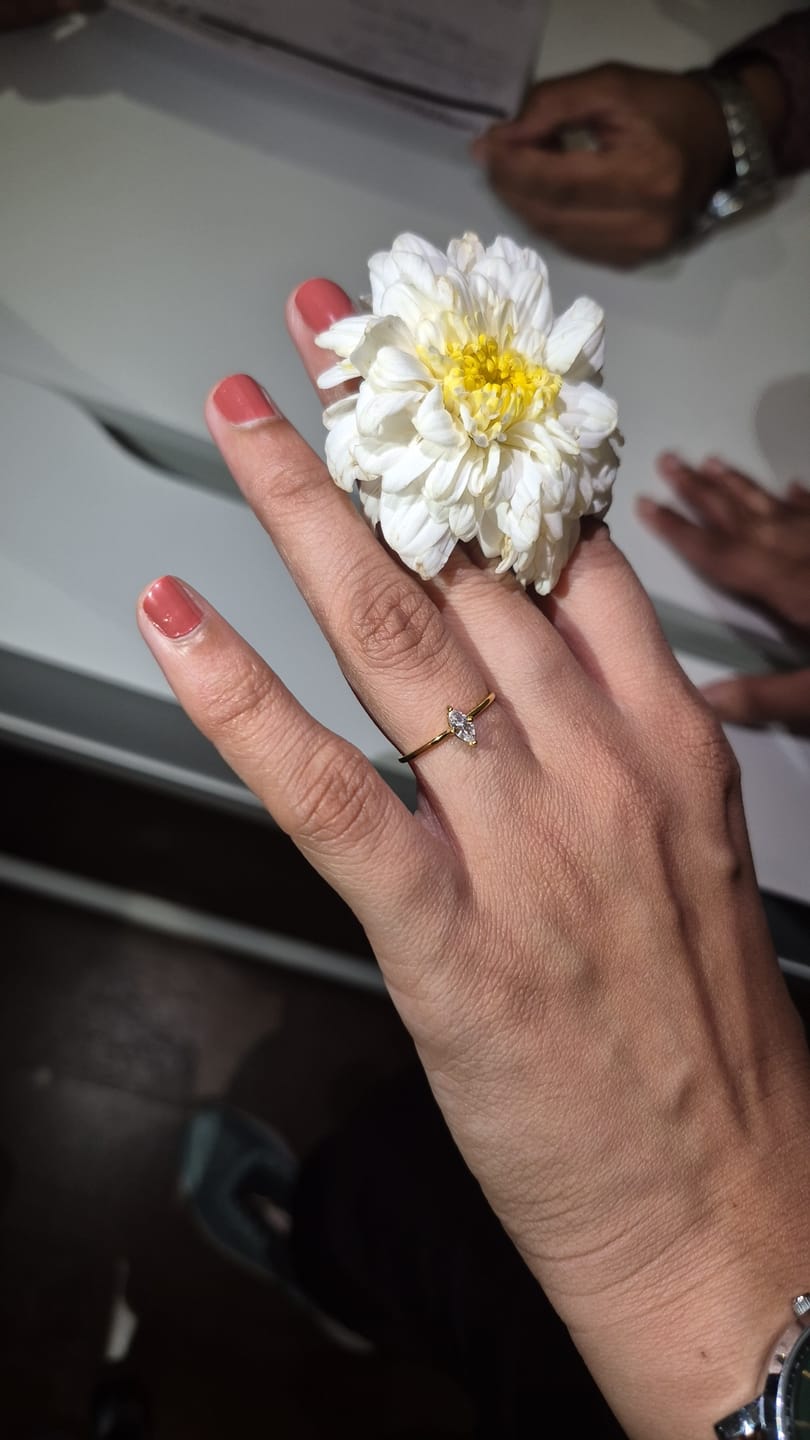 Customer photo review of Marquise Spark Ring
