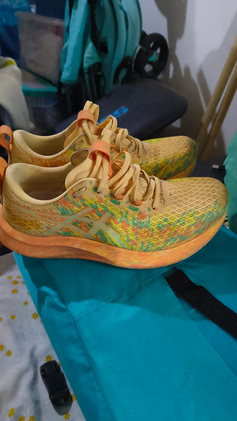 Customer photo review of Asics Noosa Tri 16 Mujer Light Orange Lemon Spark