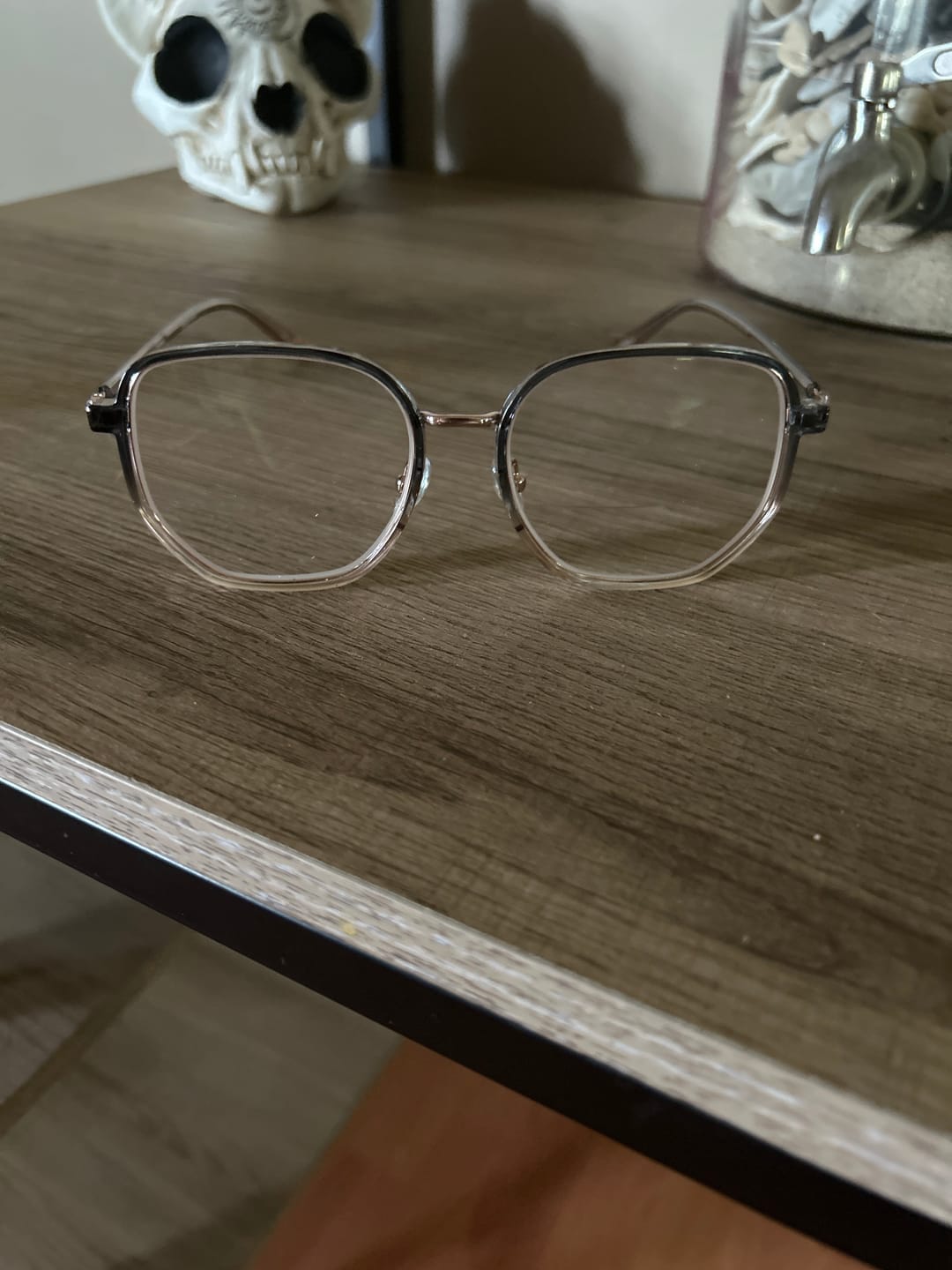 Customer photo review of Angela | TR90 Gemometric Magnetic Clip-on Eyeglasses Sunglasses | ZanyLen