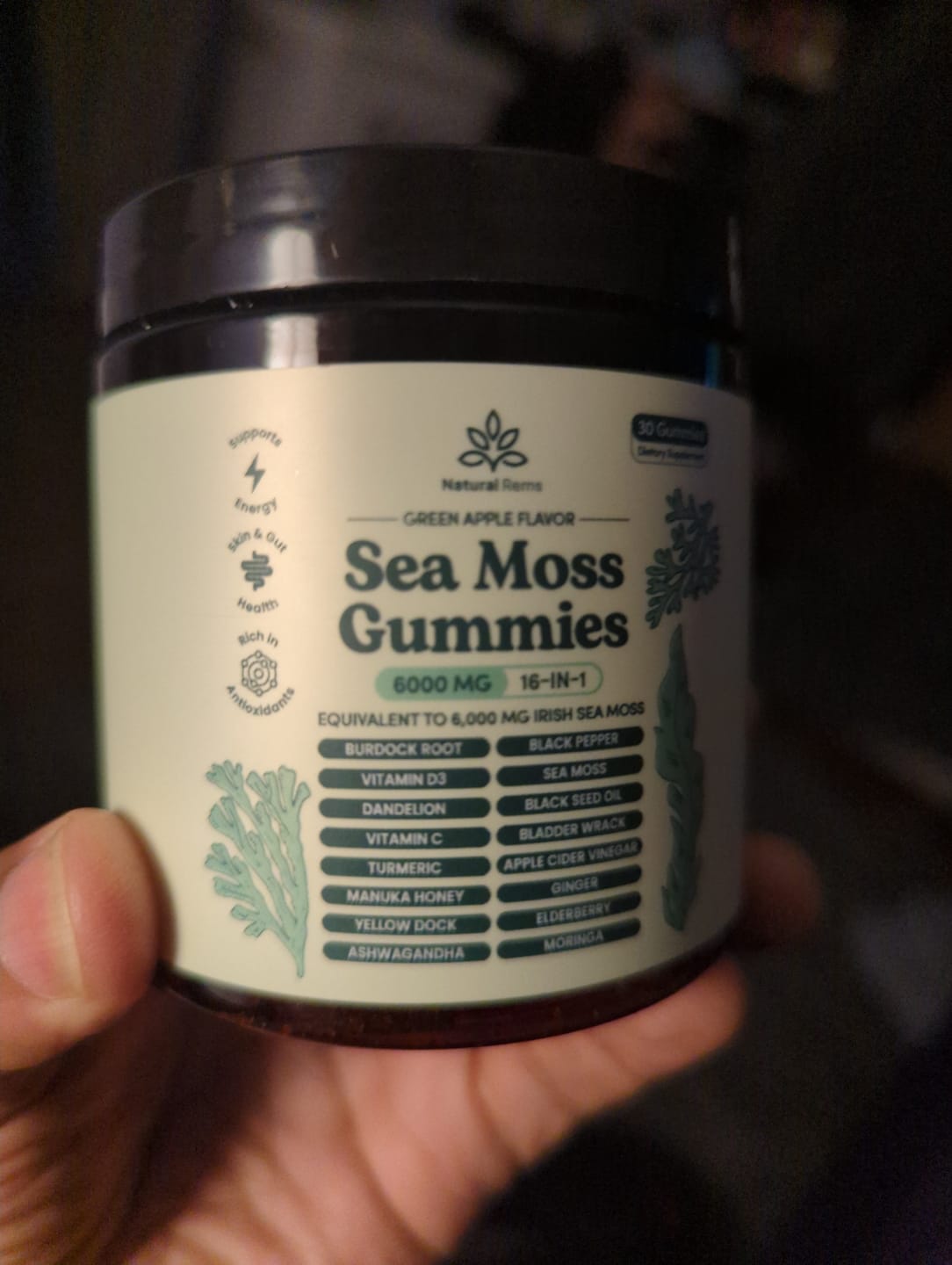 Customer photo review of Sea Moss 16-in-1 Gummies - For Joint Relief & Mobility