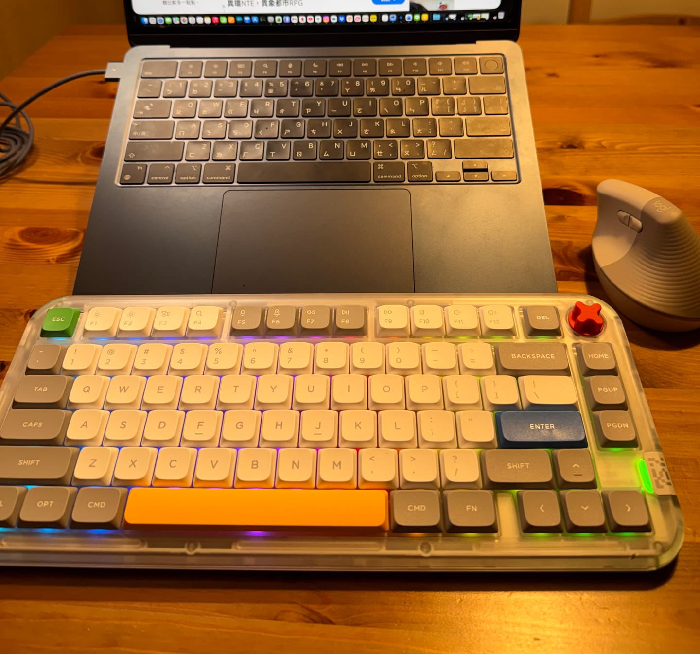 Customer photo review of NuPhy Kick75 三模高矮切換機械鍵盤