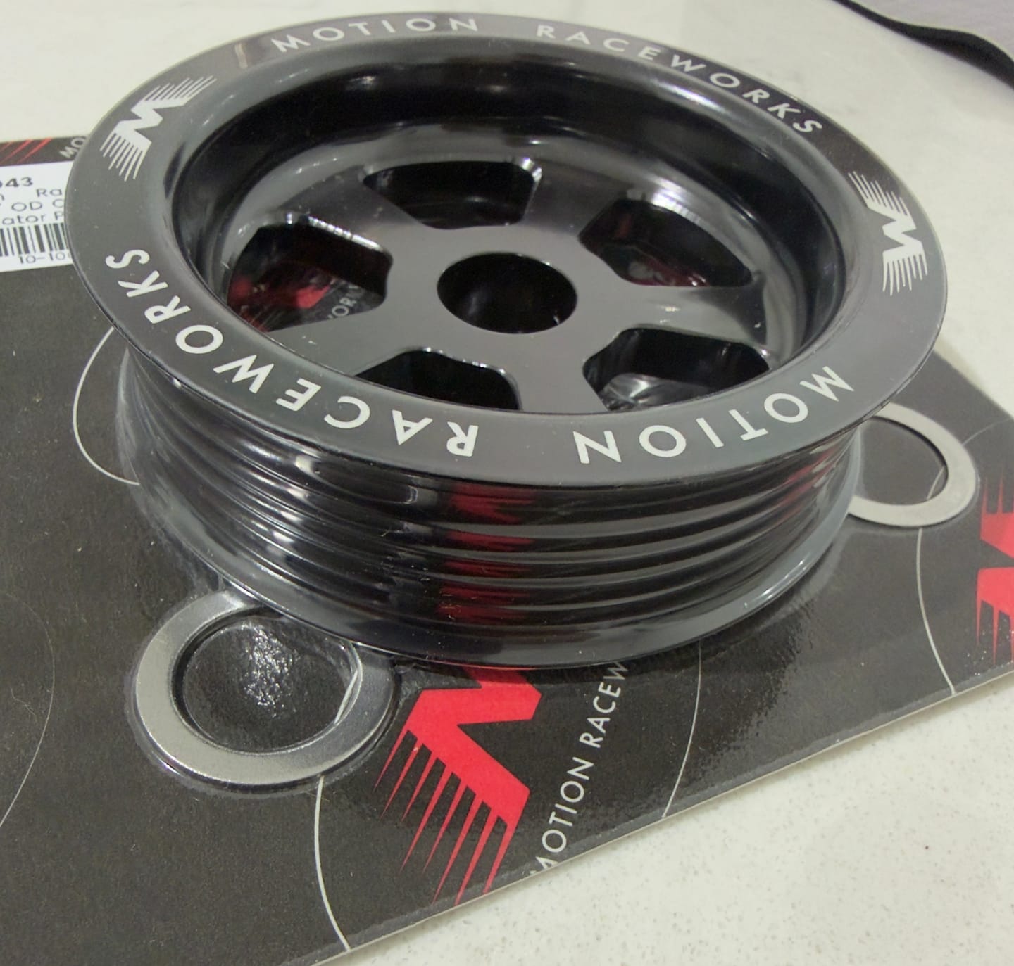 Customer photo review of Motion Raceworks LS 3.5" OD Overdrive Alternator Pulley