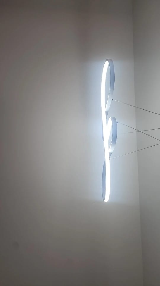 Customer photo review of Modern Kitchen Island Pendant Light LED Linear Bar Dining Remote Dimmable Adjustable Hanging Lamp