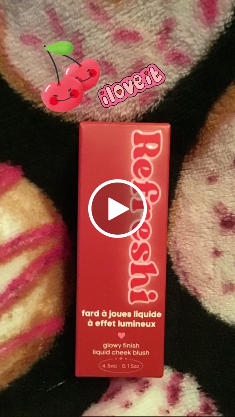Customer video review of Glowy Finish Liquid Cheek Blush