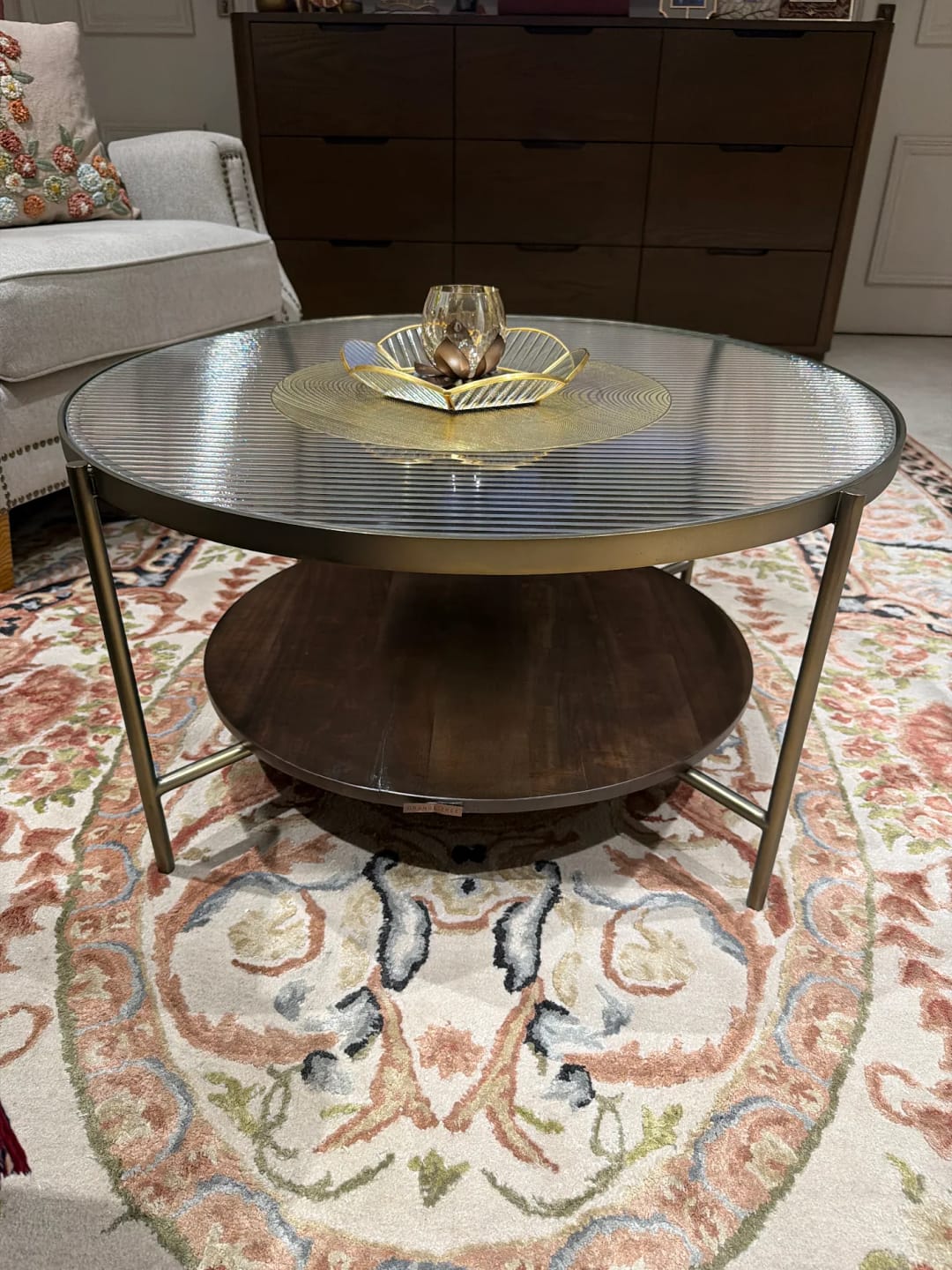 Customer photo review of Mira Gold Coffee Table
