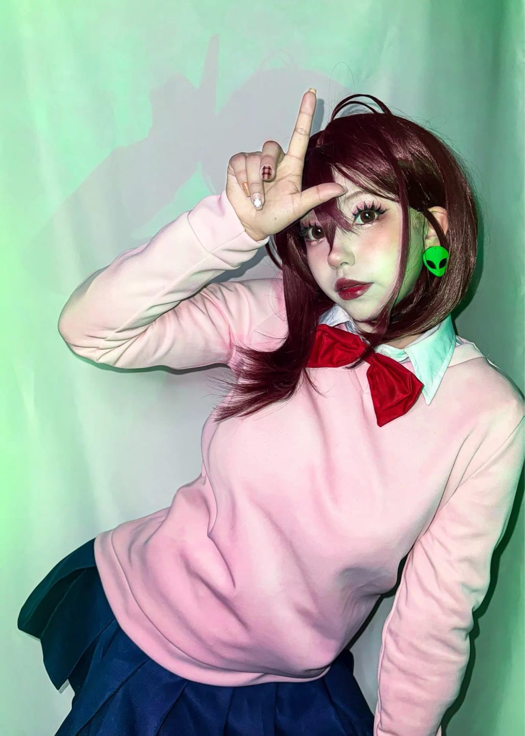 Customer photo review of Dandadan Full Cosplay   Okarun , Momo , Shira