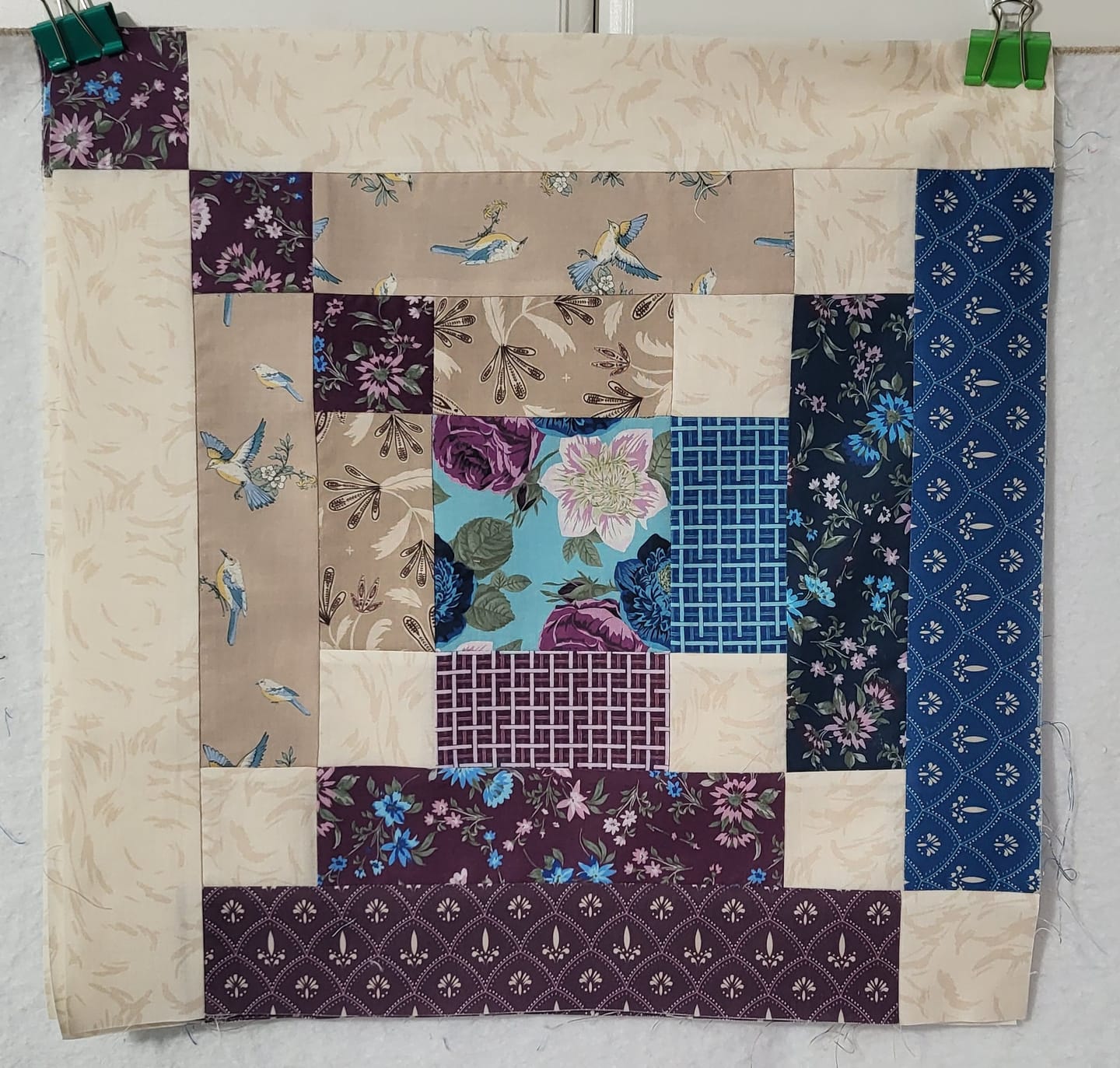 Customer photo review of Block Of The Month - Velvet Cascade (108.5" x 108.5")