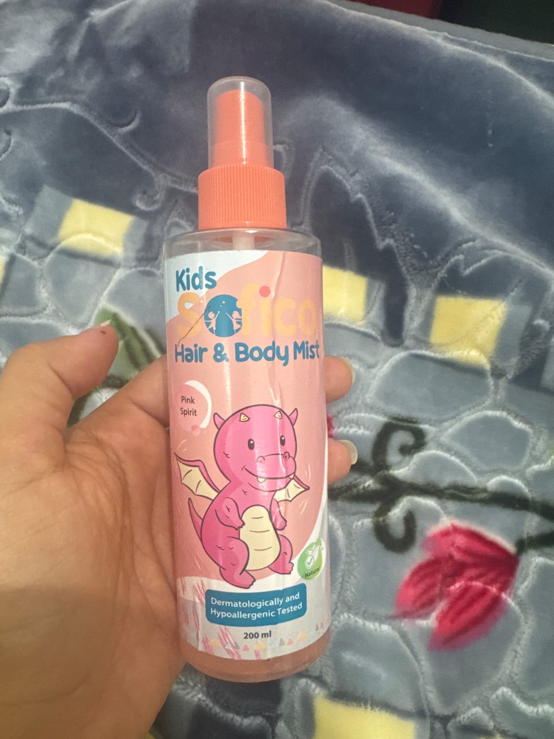 Customer photo review of Sofico Kids Hair & Body Mist Pink Spirit 200 ml