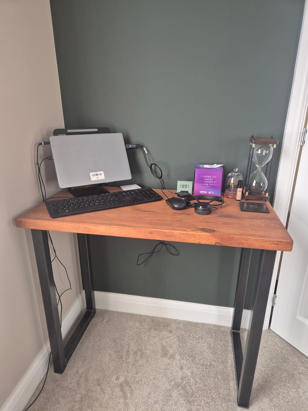 Customer photo review of Rustic Industrial Desk