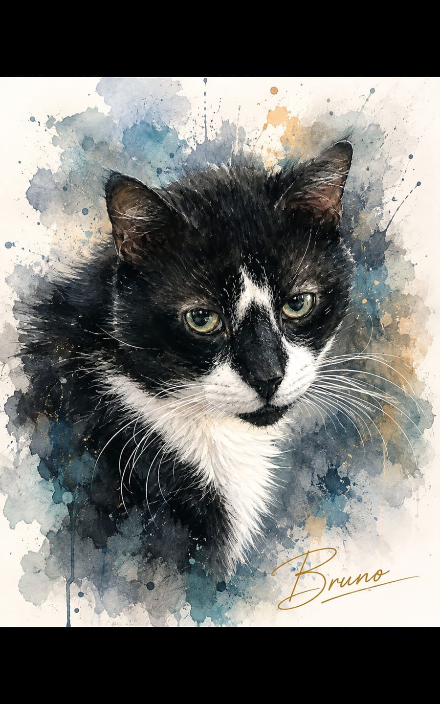 Customer photo review of Custom Pet Portrait Canvas - Contemporary Neutral