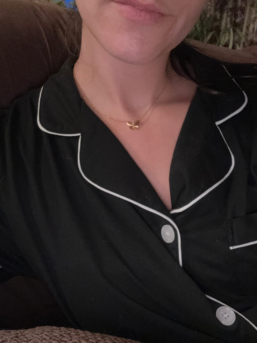 Customer photo review of Butterfly Symbol Necklace