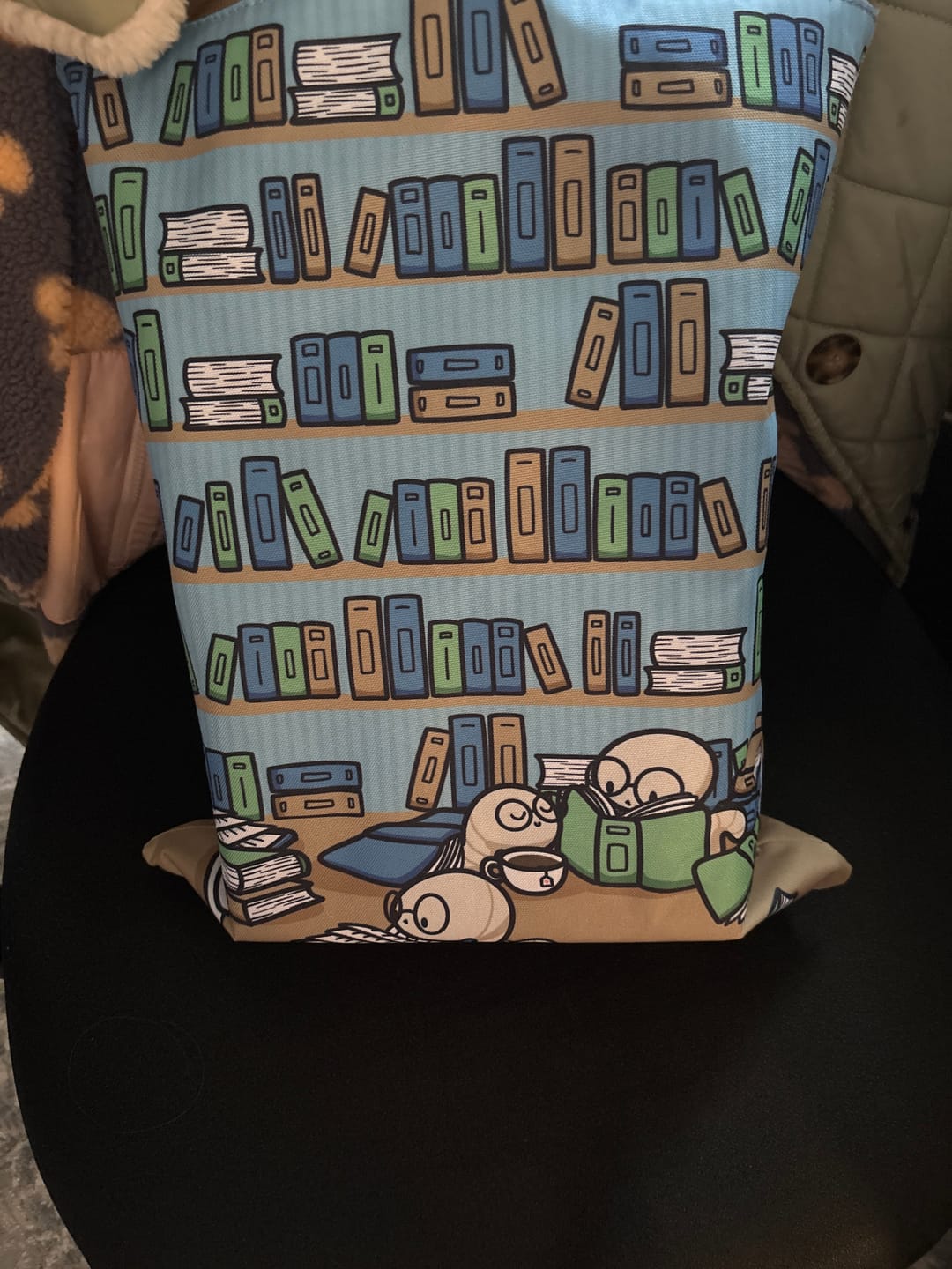 Customer photo review of Freebie: Cozy Bookworm Set