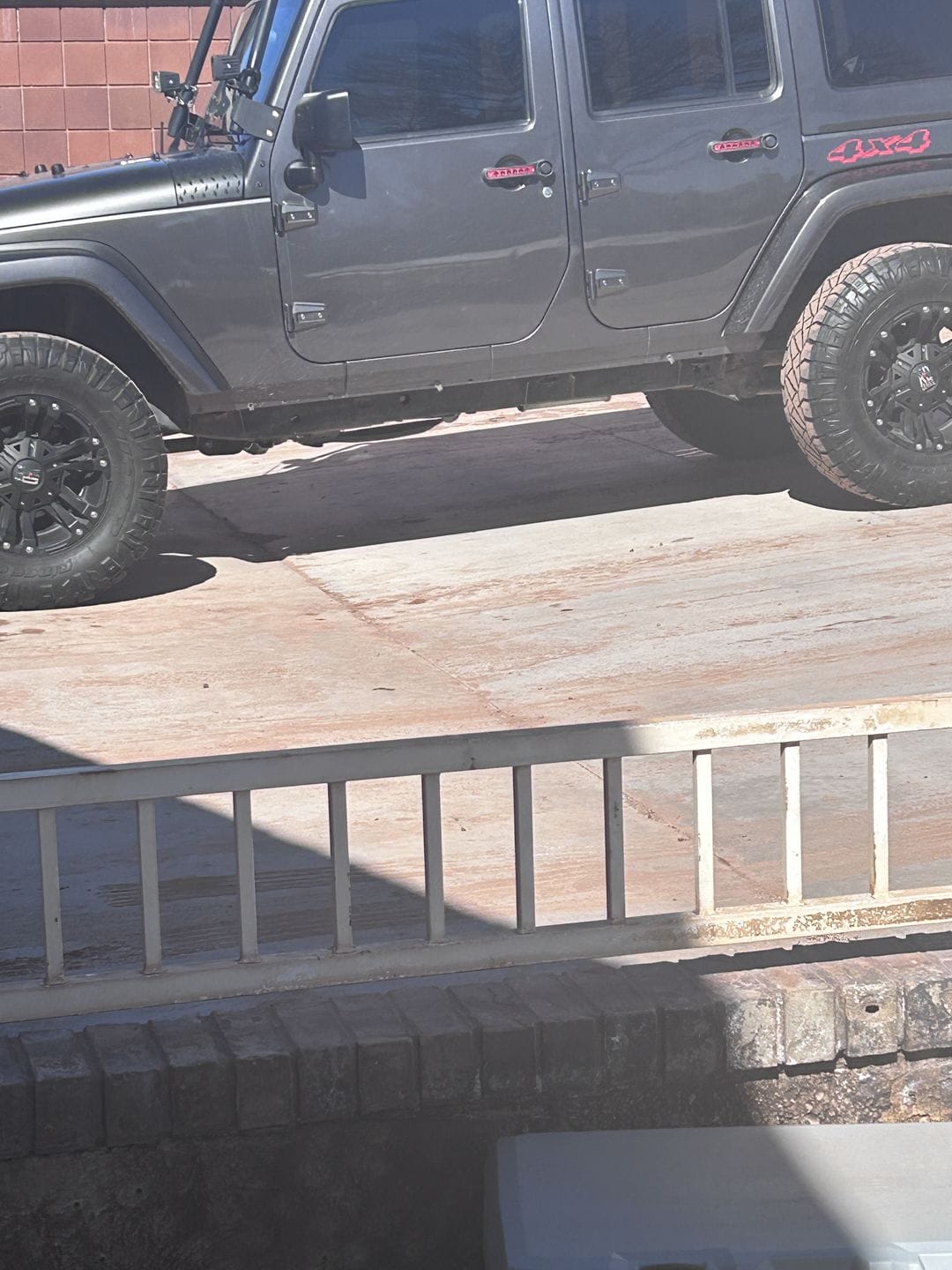 Customer photo review of Aluminum Door Grab Handle Inserts Cover 4 Door for 11-18 Jeep Wrangler JK/ JKU