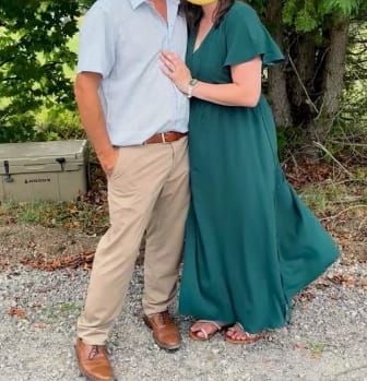Customer photo review of Men's Linen Cotton Blend Short Sleeve Shirt