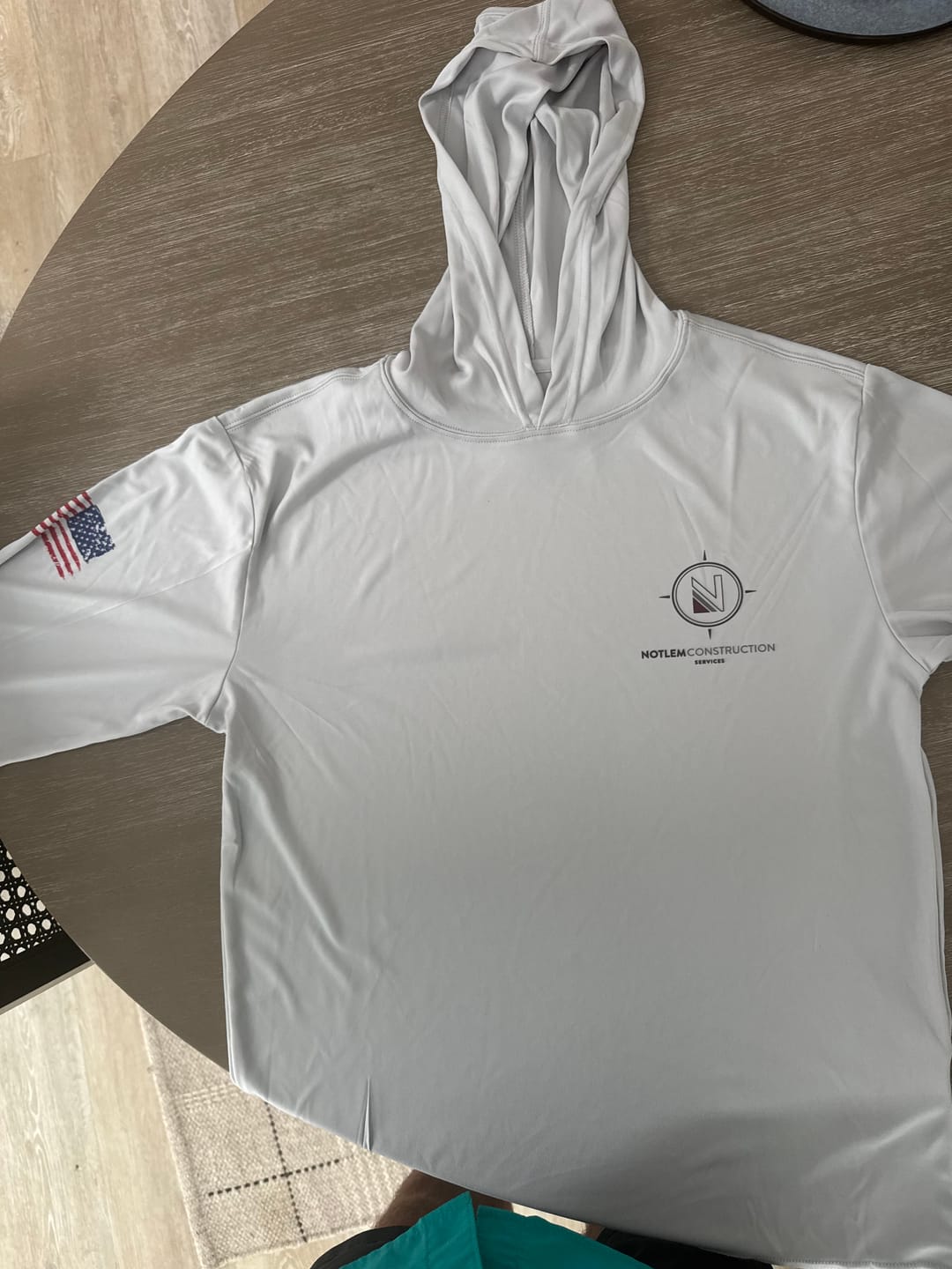 Customer photo review of Custom Hooded UPF Shirt