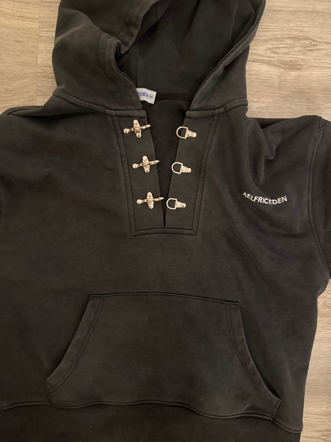 Customer photo review of Aelfric Eden Boxy Metal Toggle Pullover Hoodie