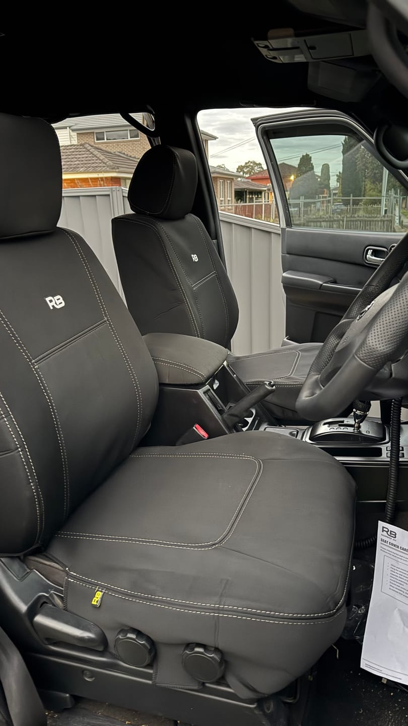 Customer photo review of Nissan Patrol GU Y61 Wagon - Series 4 to 9 - ST, ST-L & ST Plus - GP4 Neoprene 2x Front Seat Covers (In Stock)