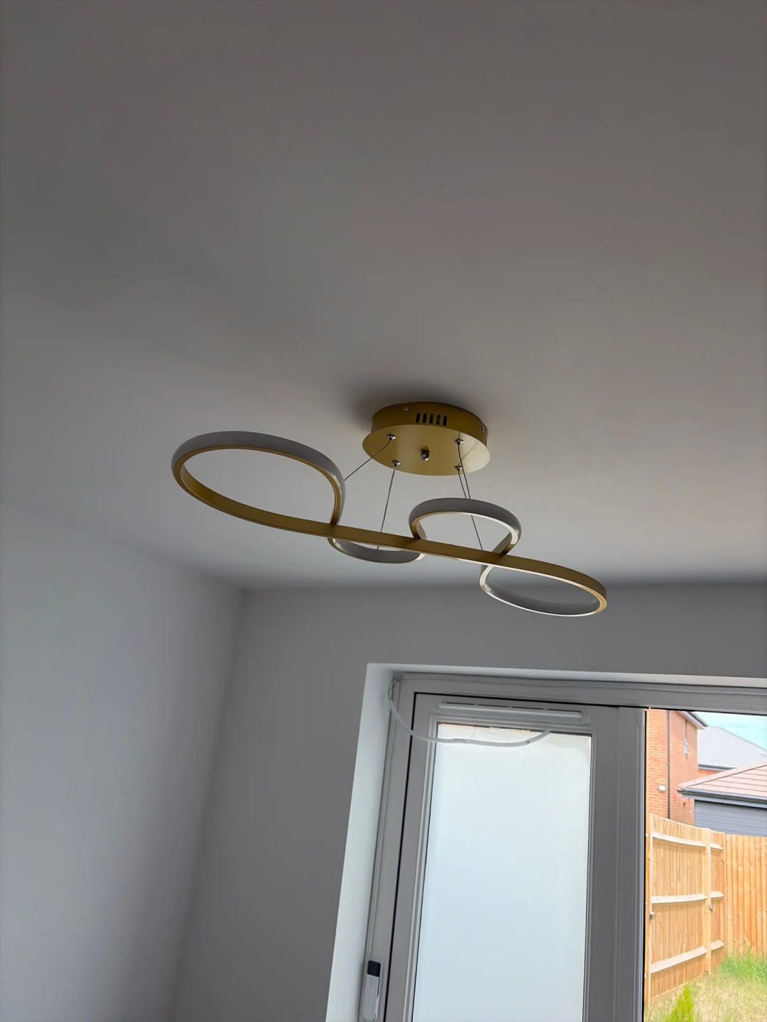 Customer photo review of Modern Kitchen Island Pendant Light LED Linear Bar Dining Remote Dimmable Adjustable Hanging Lamp