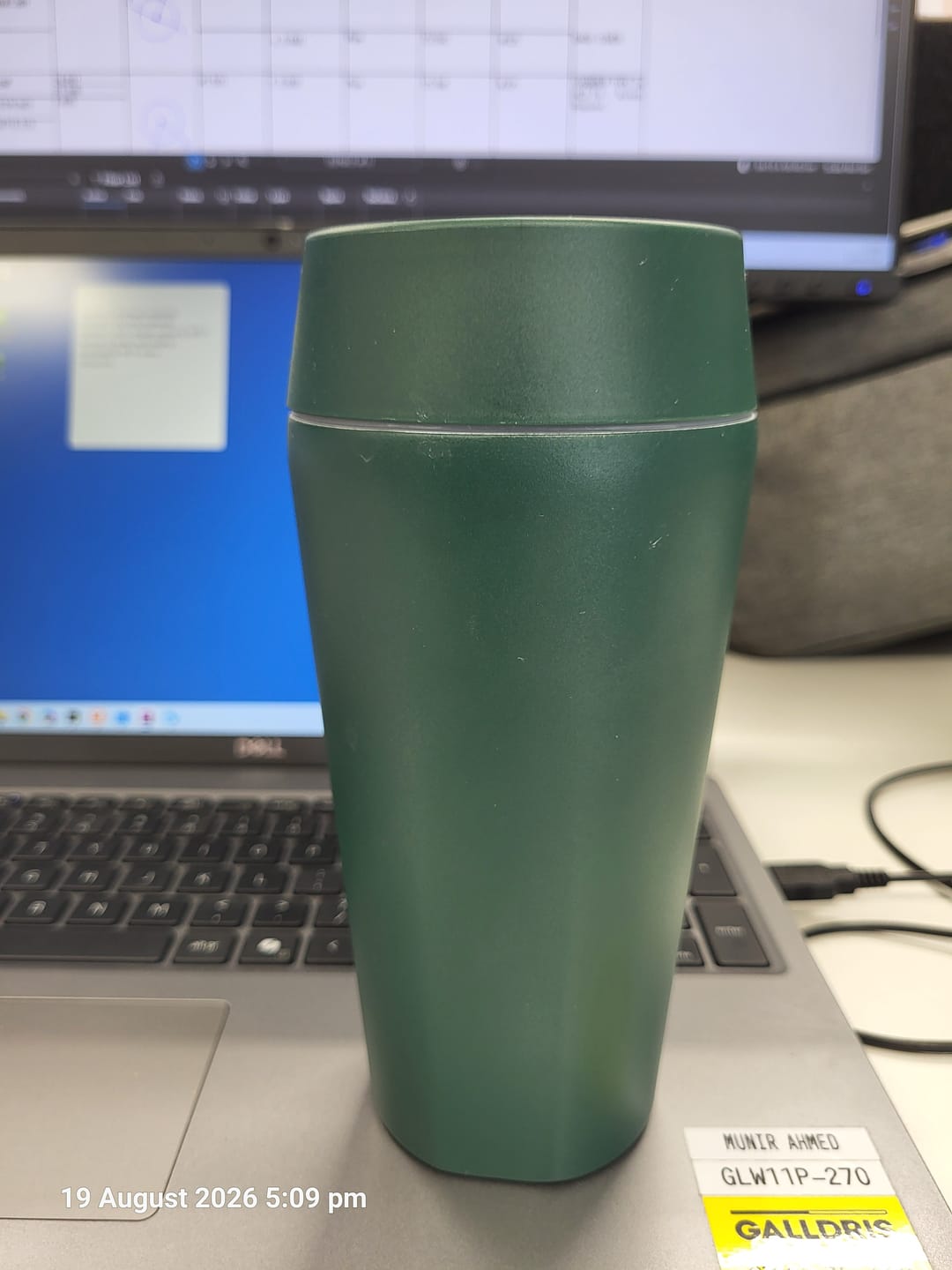 Customer photo review of bru Ceramic Travel Mug