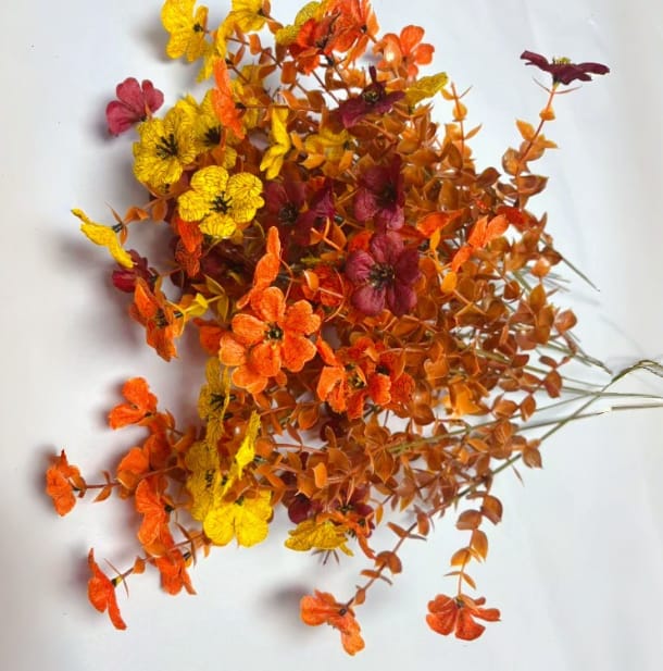 Customer photo review of Fall Artificial Flower Halloween UV Resistant Colorful Fake Flower