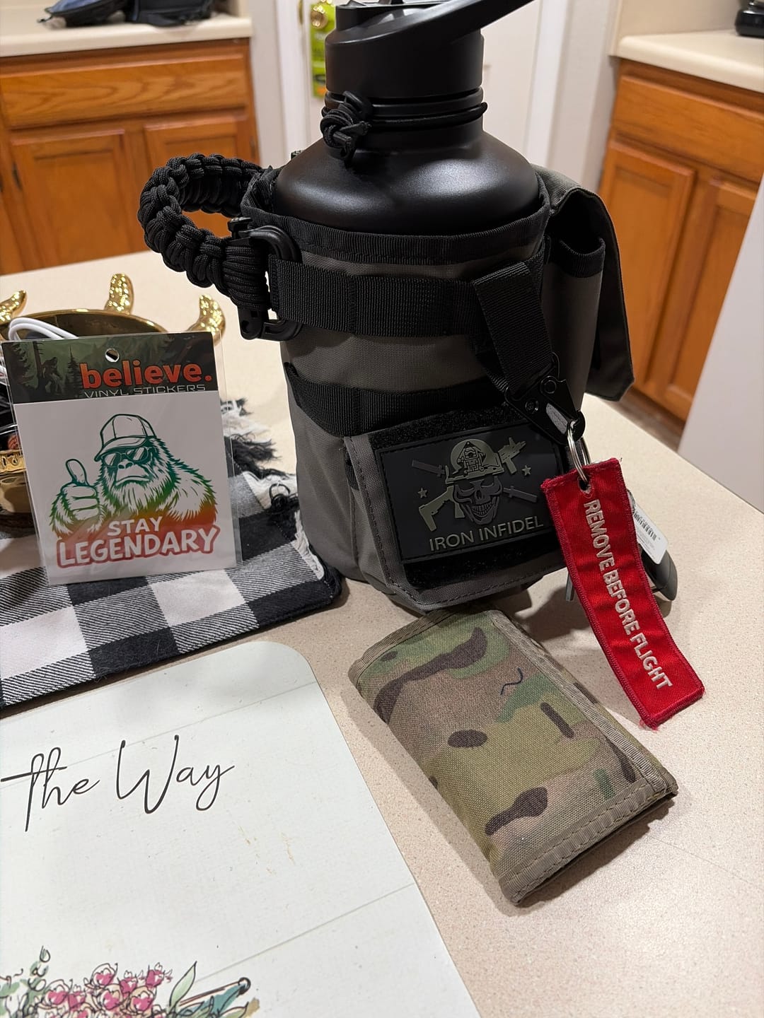 Customer photo review of 64oz Battle Bottle Water Bottles