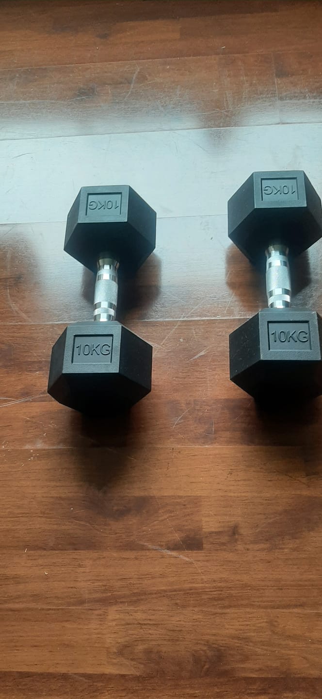 Customer photo review of Mancuernas Hexagonales