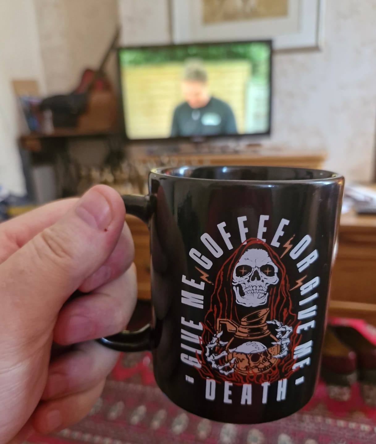 Customer photo review of Skull Crusher - High Caffeine Coffee