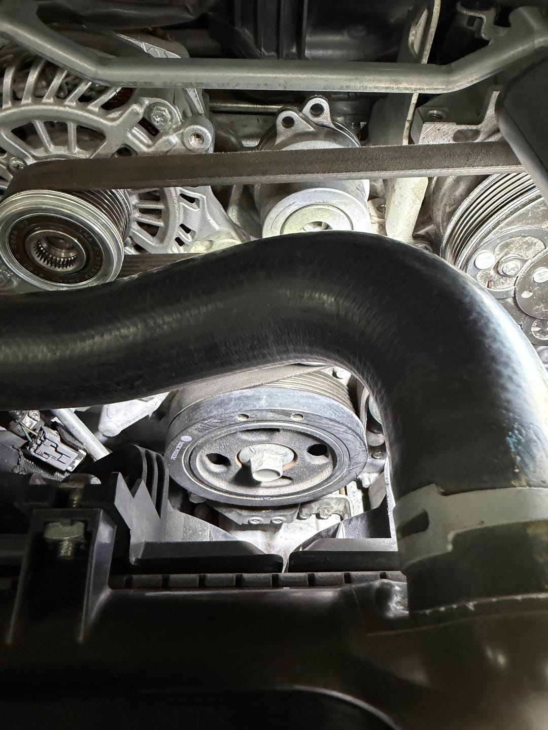 Customer photo review of Lightweight Crank Pulley for 2015-2018 WRX, BRZ, FR-S, 86, Outback, Legacy, Forester, Crosstrek
