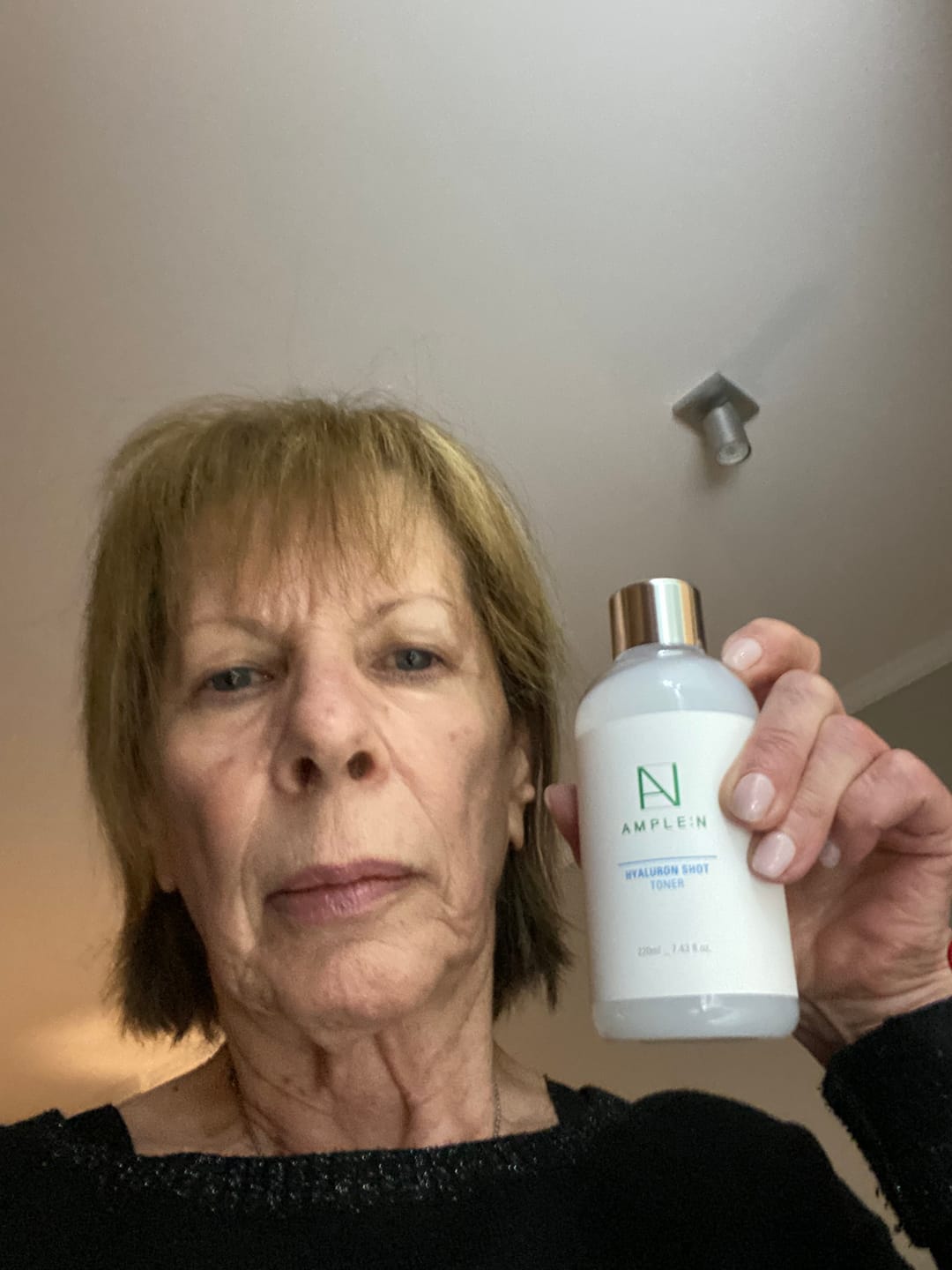 Customer photo review of Tónico Facial Hidratante Amplen Ácido Hialurónico 220ml