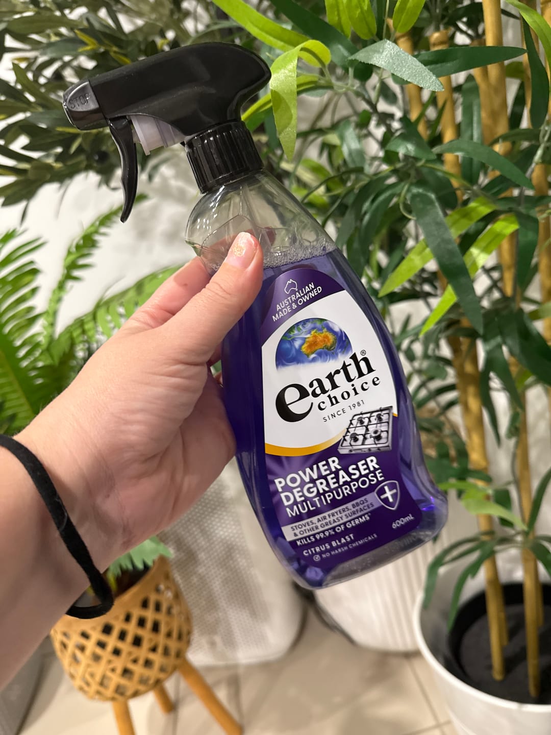 Customer photo review of Earth Choice Power Degreaser Multipurpose 600mL