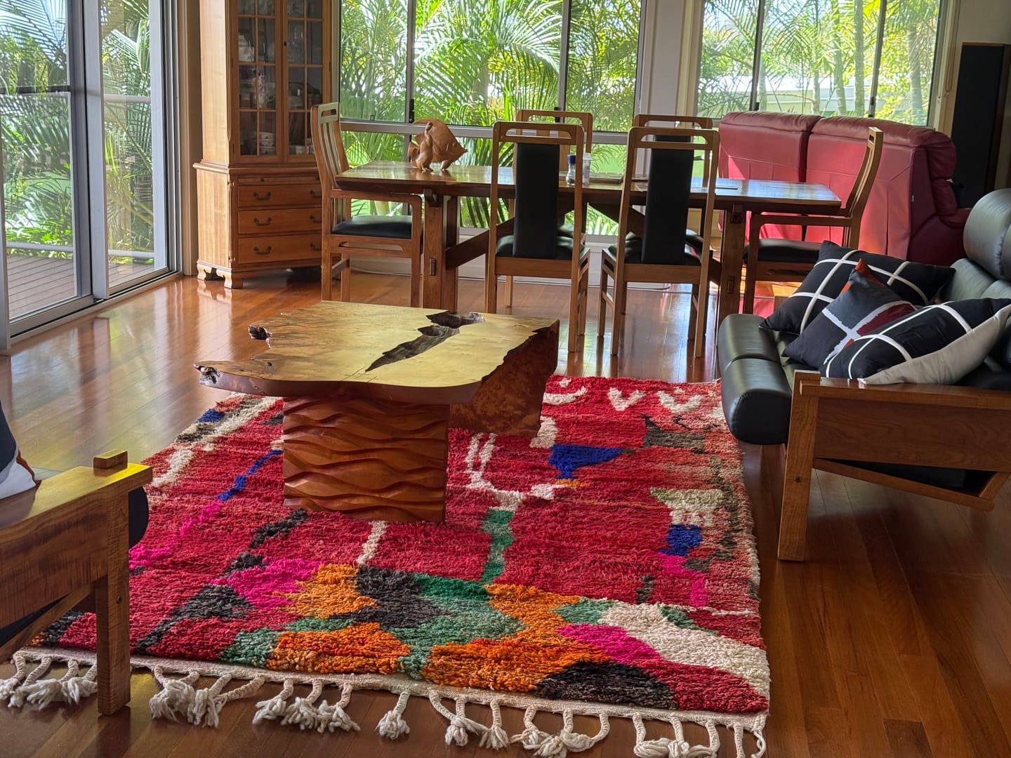 Customer photo review of Lamaa - Red Berber Moroccan Rug 6x10 | Authentic Boujad handmade Moroccan Carpet | 6'17x10'10 Ft | 188x308 cm