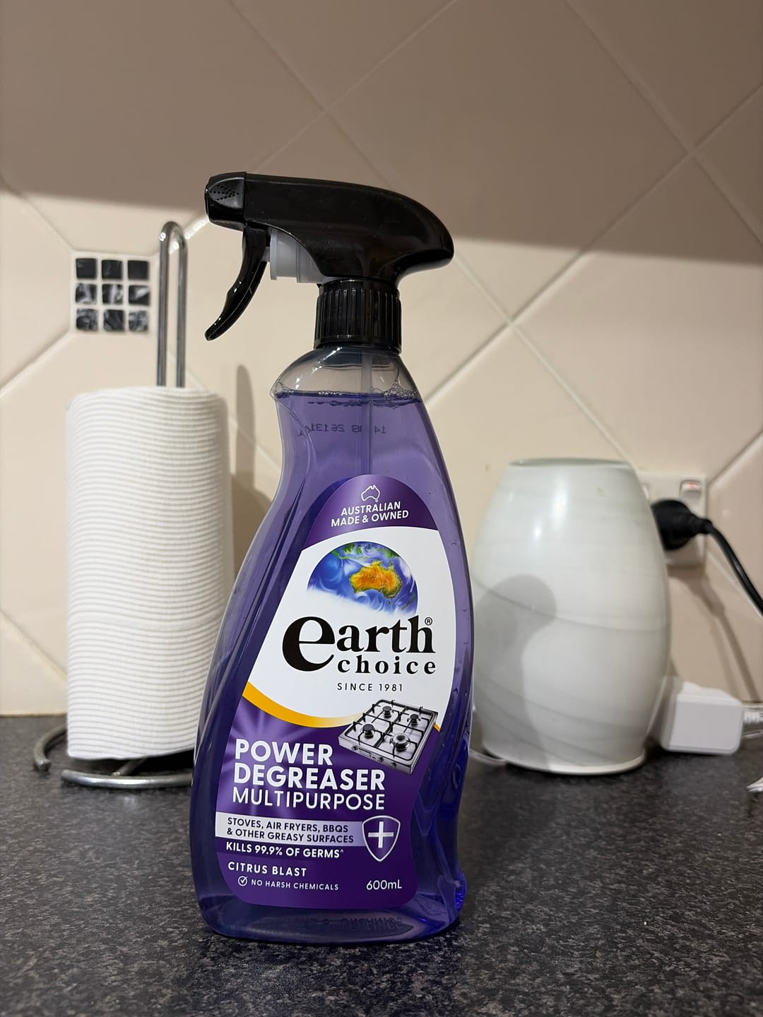 Customer photo review of Earth Choice Power Degreaser Multipurpose 600mL