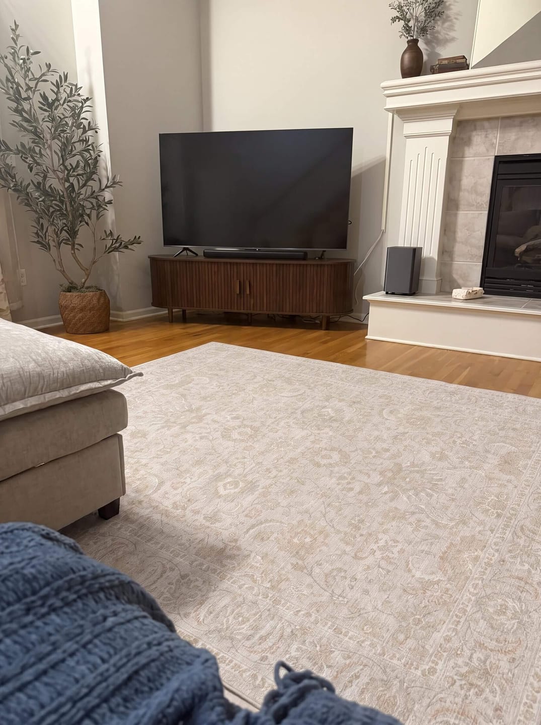 Customer photo review of Iria Washable Area Rug - Beige