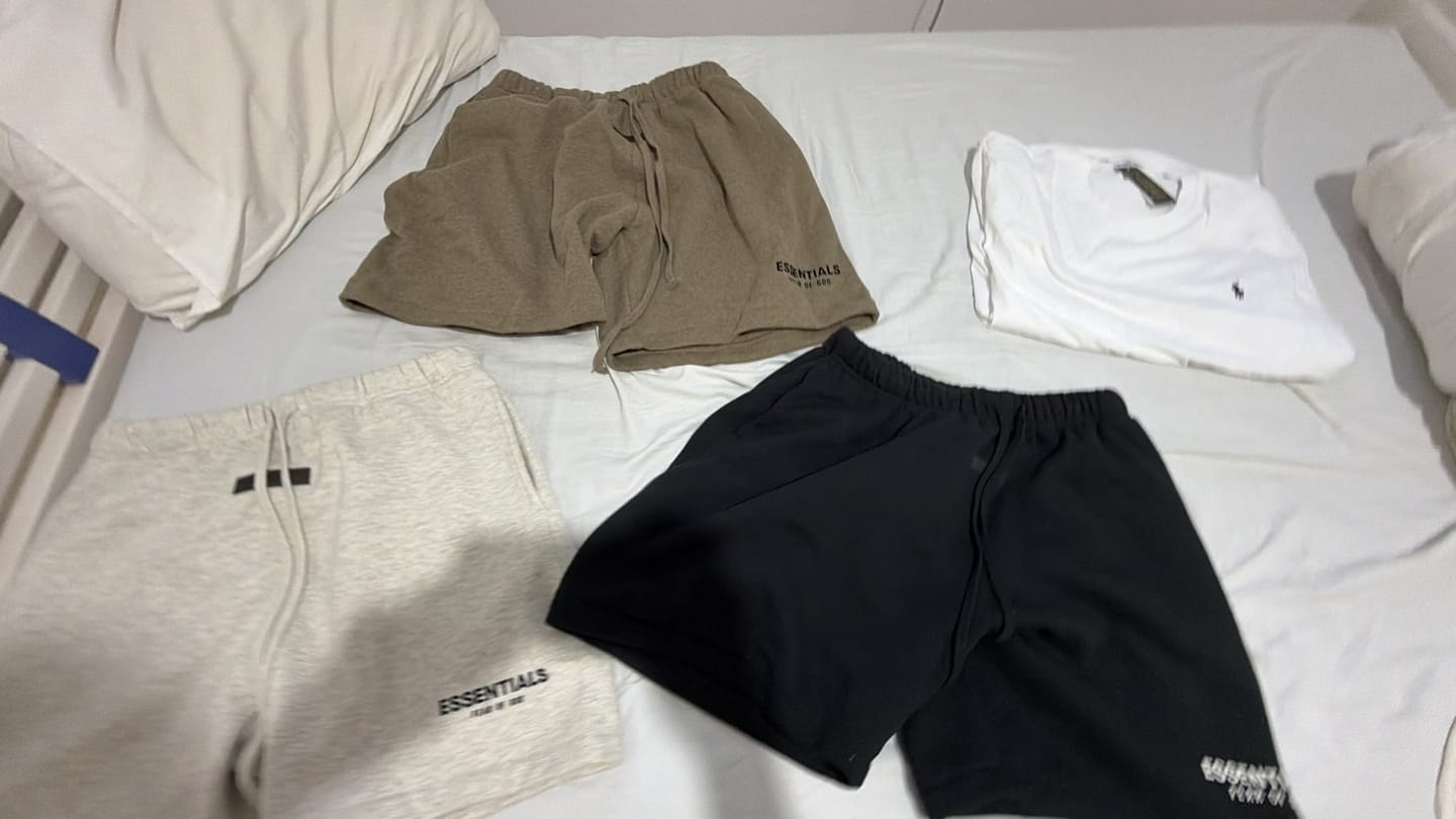 Customer photo review of ESSENTIALS | מכנס קצר שחור