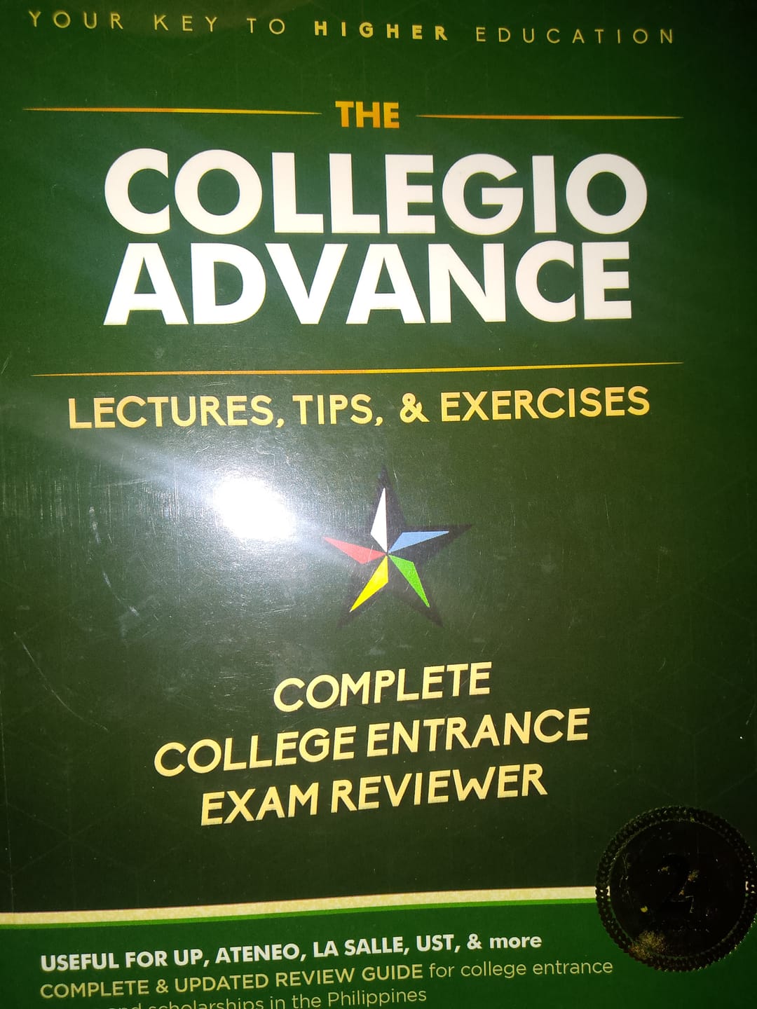 Customer photo review of Collegio Advance - ULTIMATE Updated College Entrance Exam Reviewer for 2024 - 2025